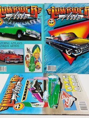 Lowrider Arte Magazine Vintage 1993 Full Year Complete 6 Issues Mostly Unread